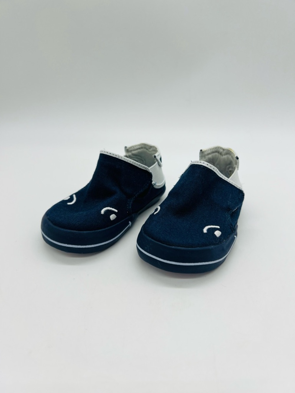 Sperry X Vineyard Vines Navy and White Whale Crib Shoes NWOT